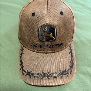 John Deere Brown and Black Embroidered Cap